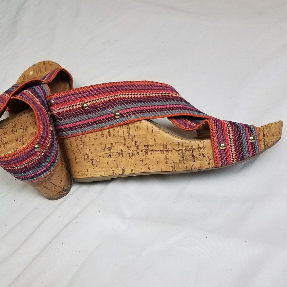 Montego Bay Club Multi Color Wedge Sandals